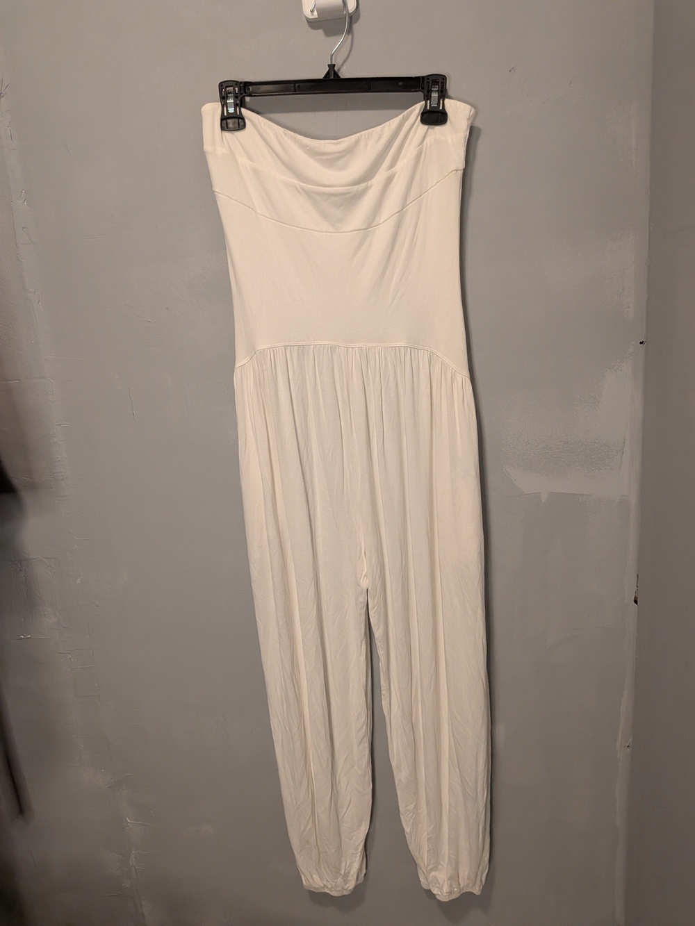 Strapless White Jumpsuit Romper for Women